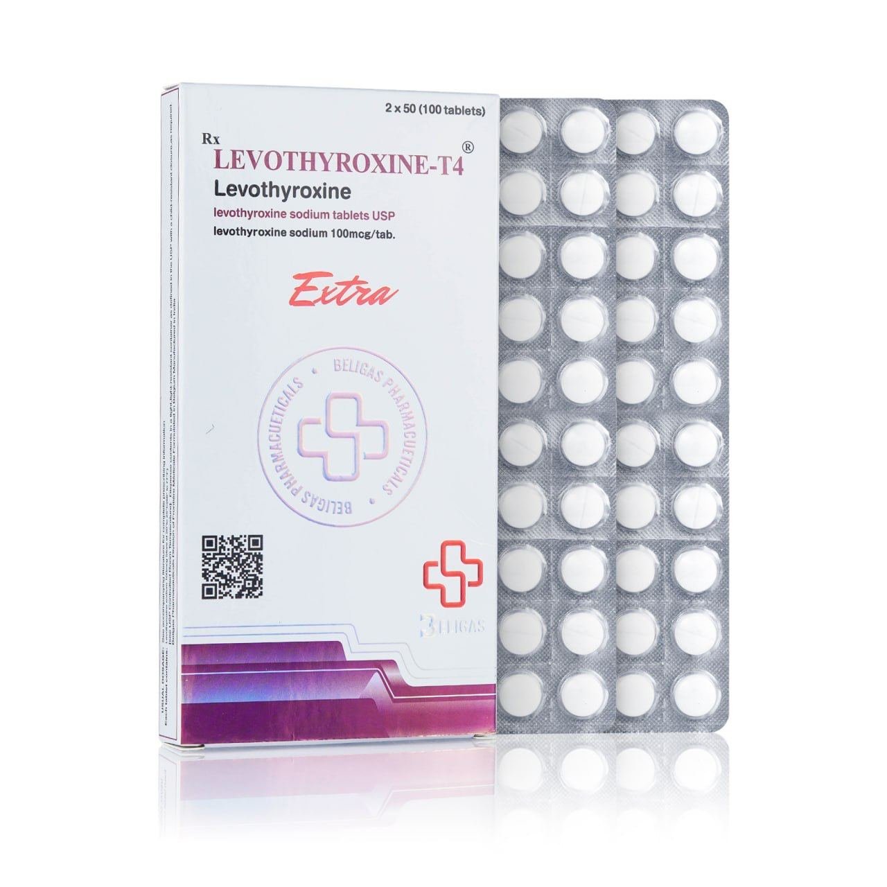 Levothyroxine Sodium - T4® 100mcg (100Tabs)